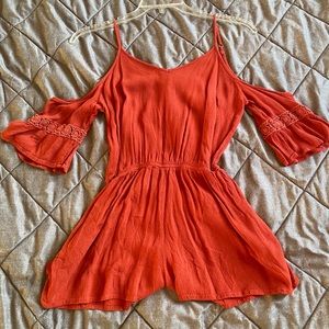 Dark Orange Romper